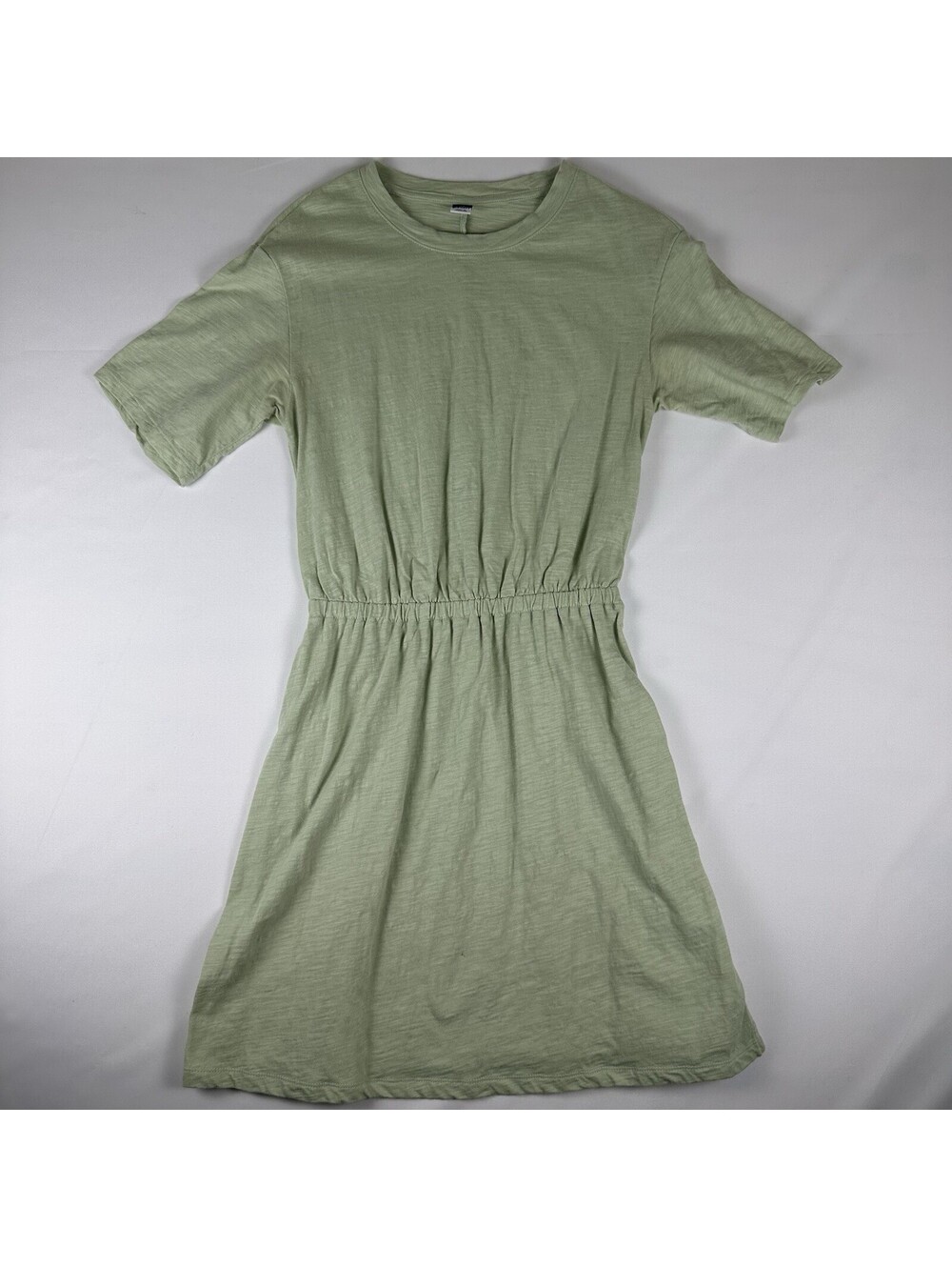 Old Navy Olive Green Defined Elastic Waist Slub-Knit Mini Dress XS Petite